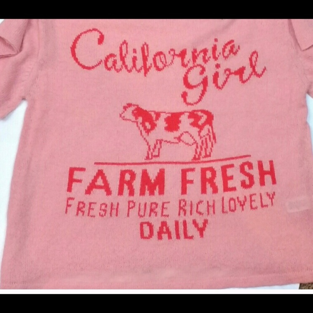 Wildfox white label california girl sweater NWOT